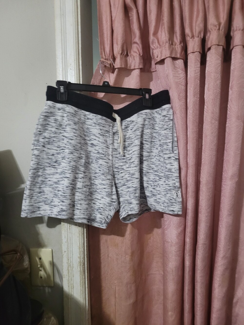 Chubbies Marled Gray Athletic Shorts with Black Waistband